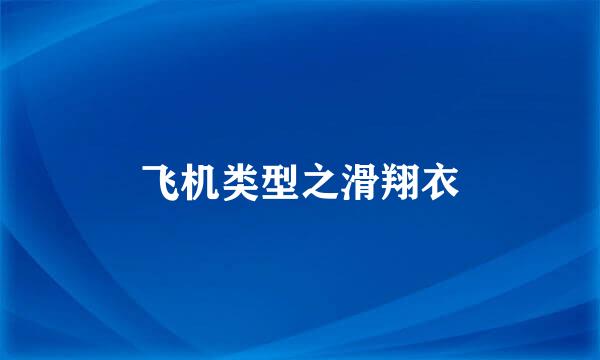 飞机类型之滑翔衣