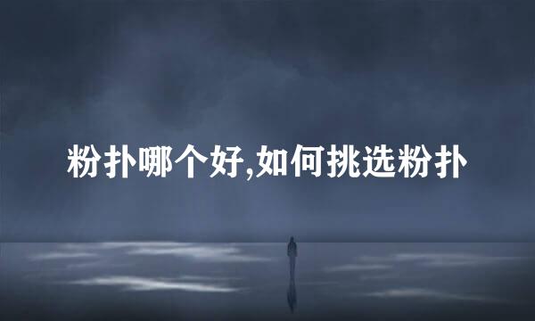 粉扑哪个好,如何挑选粉扑