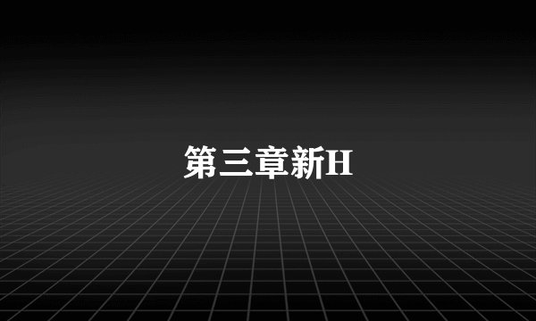 第三章新H