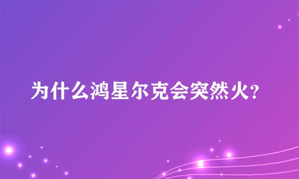 为什么鸿星尔克会突然火？