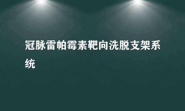 冠脉雷帕霉素靶向洗脱支架系统