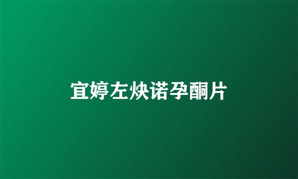 宜婷左炔诺孕酮片