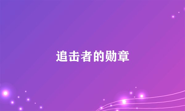 追击者的勋章