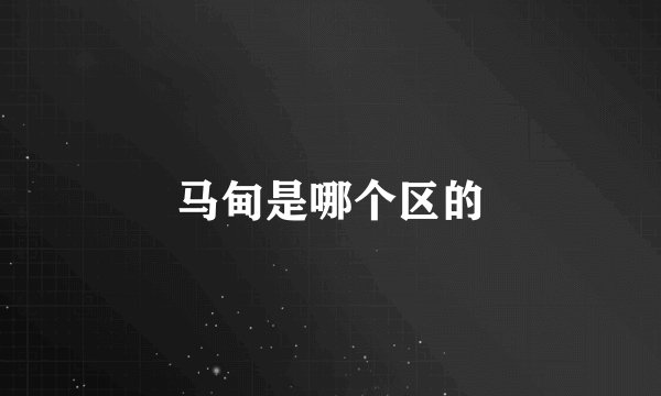 马甸是哪个区的
