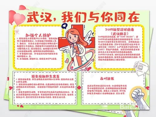 怎么制作新型冠状病毒手抄报，图片要简单的