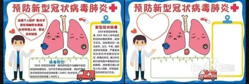 怎么制作新型冠状病毒手抄报，图片要简单的