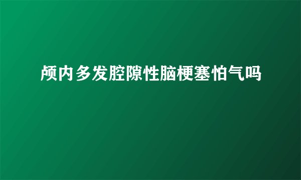 颅内多发腔隙性脑梗塞怕气吗
