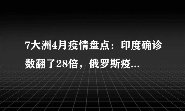 7大洲4月疫情盘点：印度确诊数翻了28倍，俄罗斯疫情增速创新高