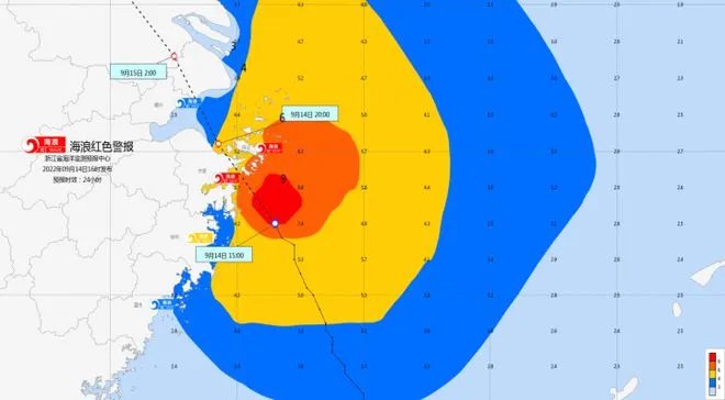 直击台风梅花来袭:浙江沿海现狂风巨浪 记者“嘶吼式”报道