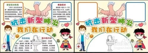 怎么制作新型冠状病毒手抄报，图片要简单的