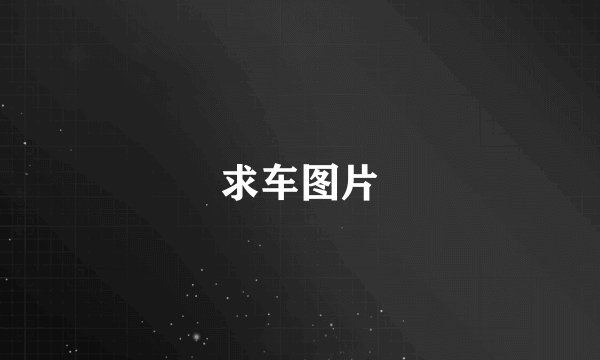 求车图片