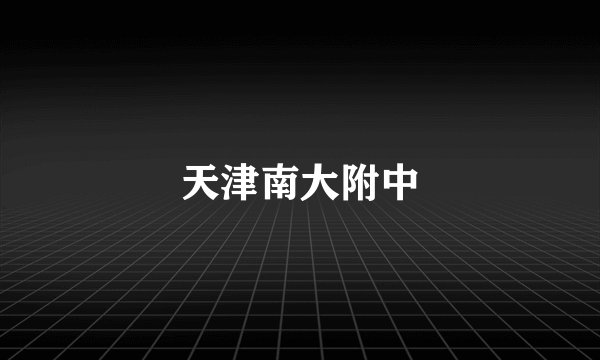 天津南大附中