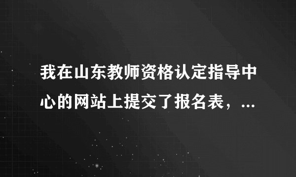 我在山东教师资格认定指导中心的网站上提交了报名表，上面显示“等待审核”，需要等多久啊？我们这边的教