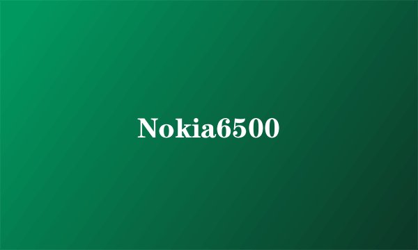 Nokia6500