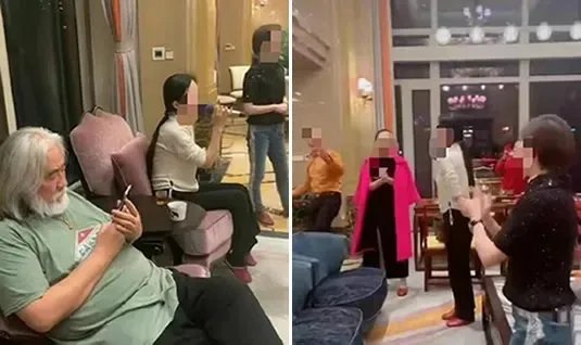张纪中劲歌热舞:画面曝光了罕见的豪宅内景