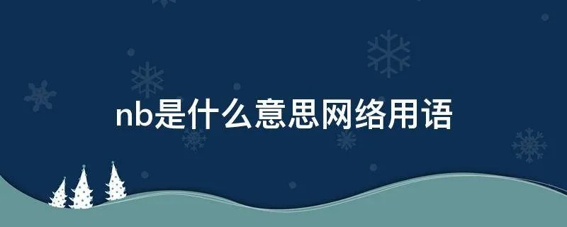 nb是什么意思网络用语