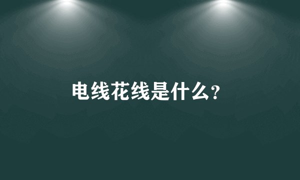 电线花线是什么？