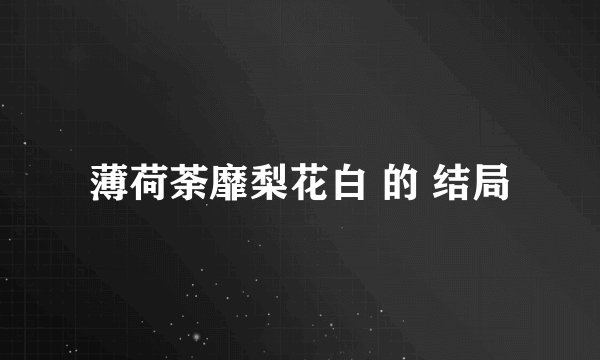 薄荷荼靡梨花白 的 结局