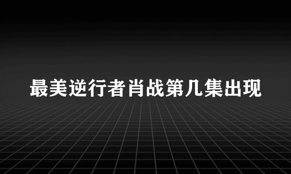 最美逆行者肖战第几集出现