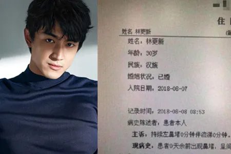 林更新否认已婚 严厉谴责医院曝光病历行为