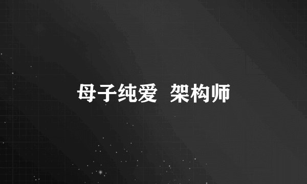 母子纯爱  架构师