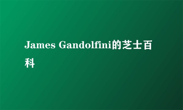 James Gandolfini的芝士百科