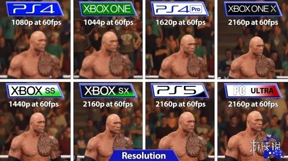 《WWE 2K22》全平台画面对比:Xbox多方面胜于PS