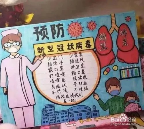 怎么制作新型冠状病毒手抄报，图片要简单的