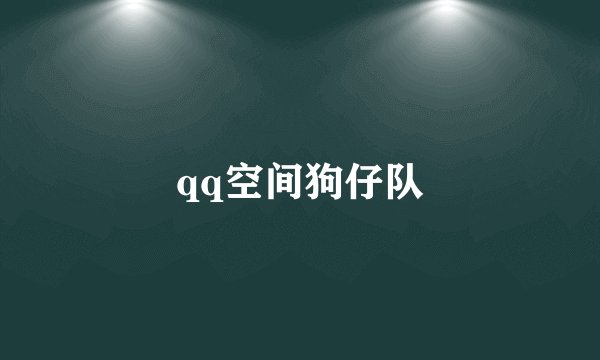 qq空间狗仔队