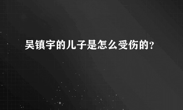 吴镇宇的儿子是怎么受伤的？