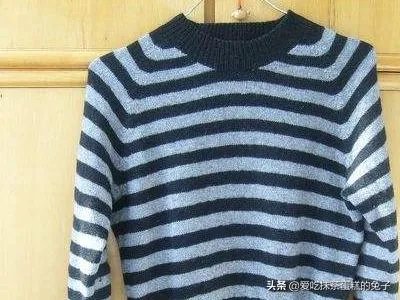 两种颜色的毛衣编织方法?