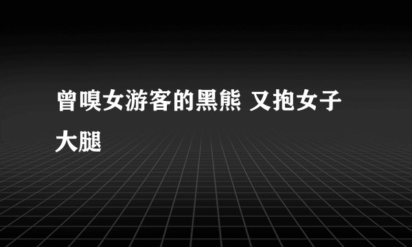 曾嗅女游客的黑熊 又抱女子大腿 