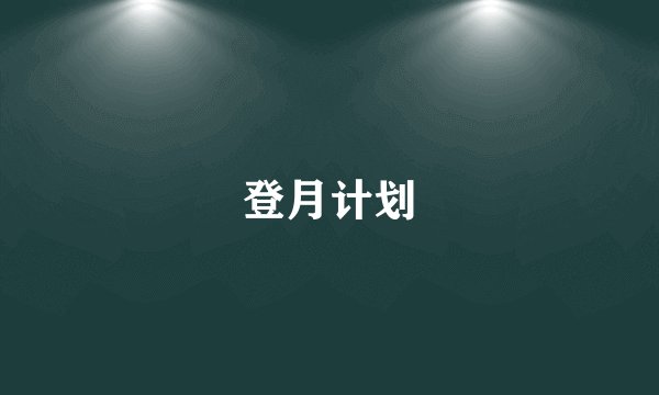 登月计划