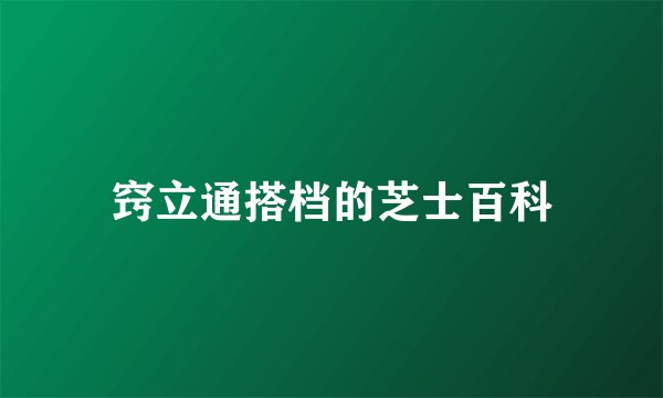 窍立通搭档的芝士百科