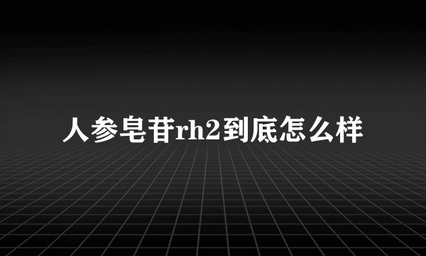 人参皂苷rh2到底怎么样