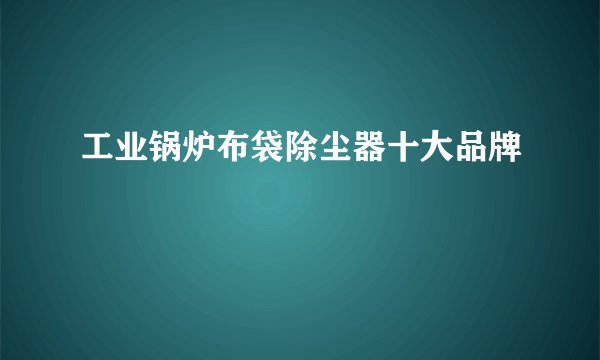 工业锅炉布袋除尘器十大品牌