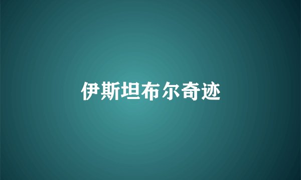 伊斯坦布尔奇迹