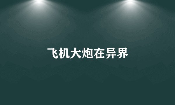 飞机大炮在异界