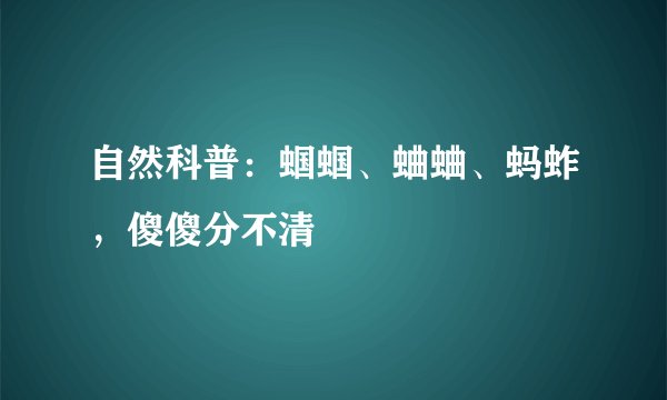 自然科普：蝈蝈、蛐蛐、蚂蚱，傻傻分不清