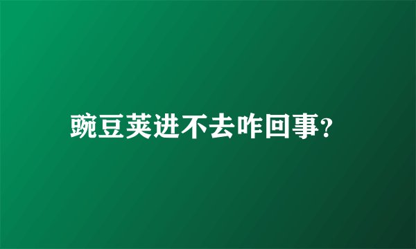 豌豆荚进不去咋回事？