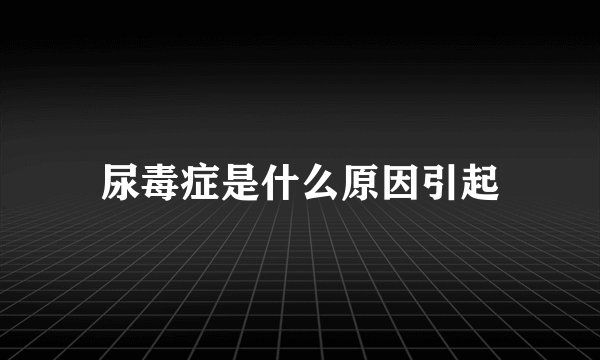 尿毒症是什么原因引起