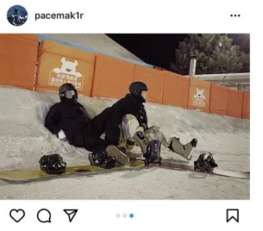李小璐滑雪照惹争议,摆拍动作和PG1一样,难道她不避嫌吗?