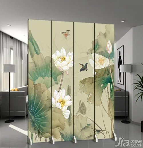 玄关屏风图片 办公屏风隔断效果图 仿古屏风门