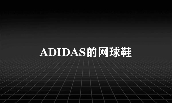 ADIDAS的网球鞋