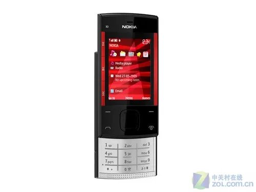 滑盖造型设计 诺基亚X3-00售价270元