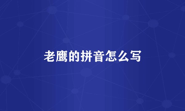 老鹰的拼音怎么写