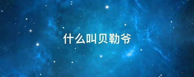 什么叫贝勒爷