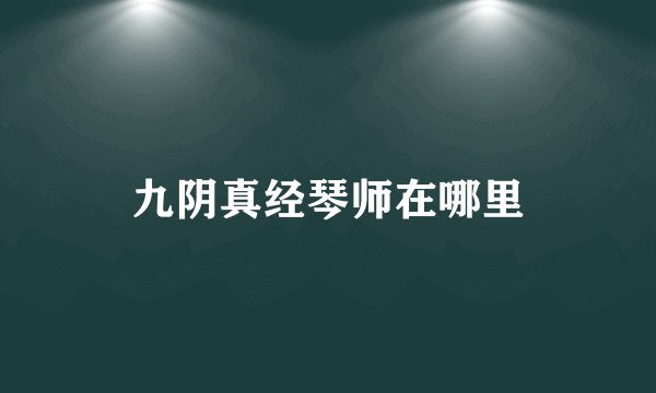 九阴真经琴师在哪里