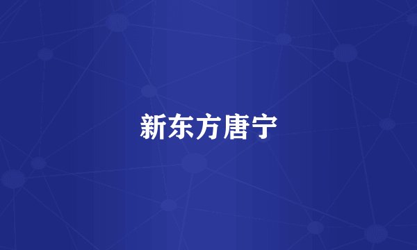 新东方唐宁