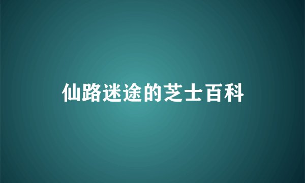 仙路迷途的芝士百科